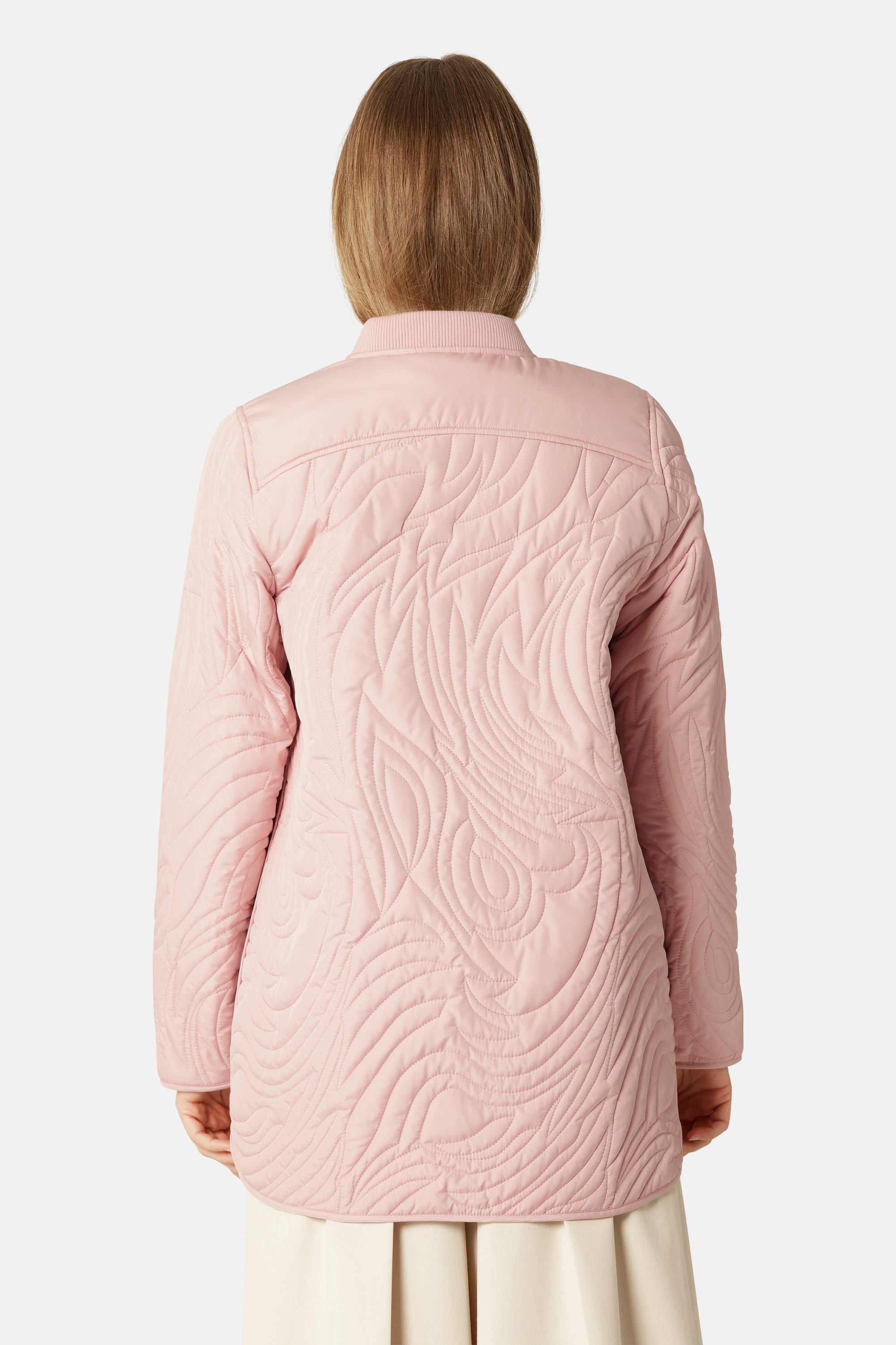 Kort Quiltet Jakke - Peachskin